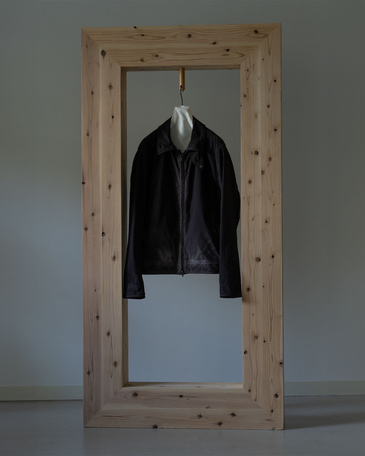 Hand-dye zip up blouson